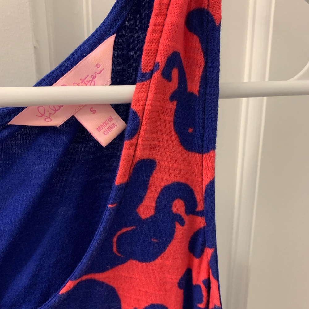 Lilly Pulitzer Kissy Pink Tusk in Sun Hart Top - Picture 4 of 4